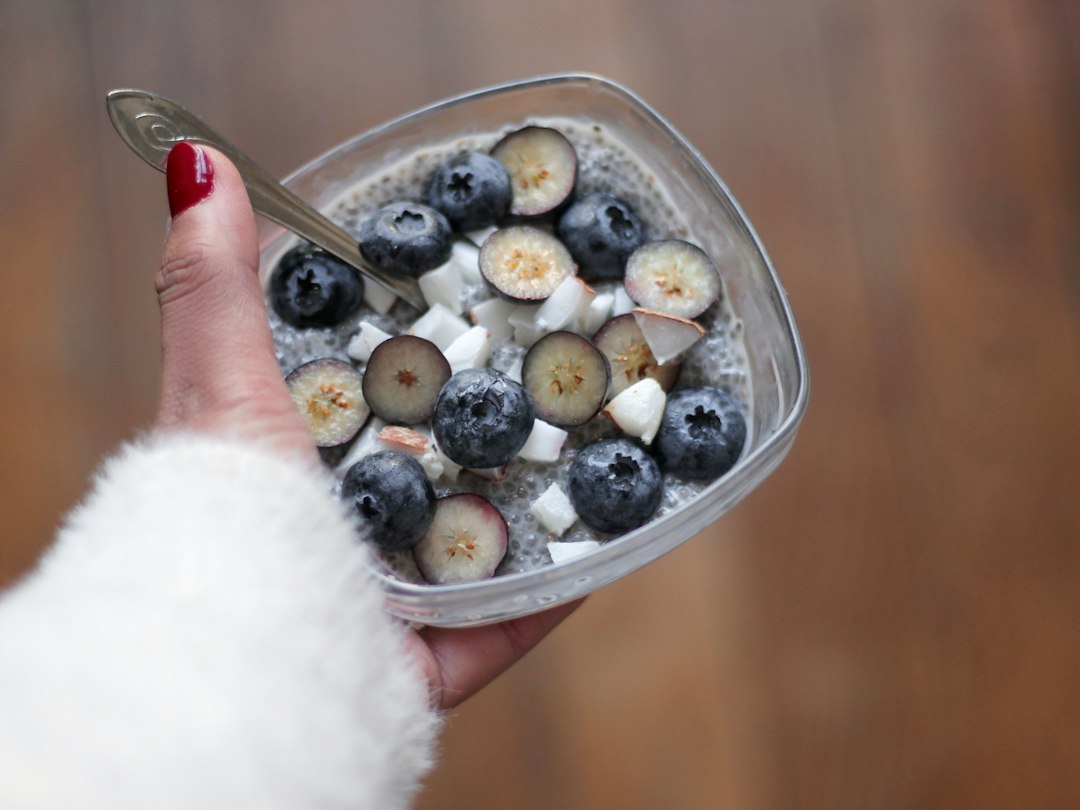 Chia Seed Pudding with Blueberries